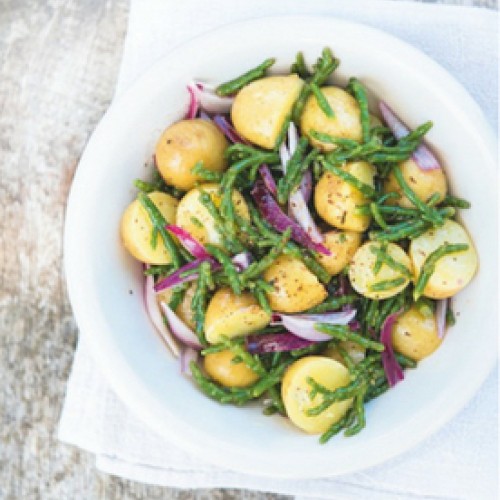 Recette Salade de pommes de terre et salicorne