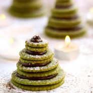 Sapin de biscuits au thé matcha