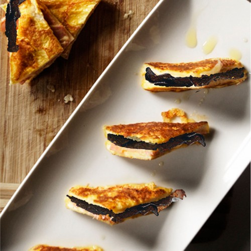 Recette Petit croque à la truffe noire