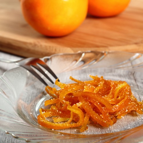 Recette Zestes d'oranges confits