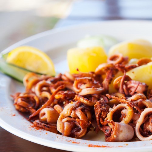 Recette Calamars sautés à l'ail et au piment d'Espelette