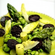 Légumes de printemps en vinaigrette truffée