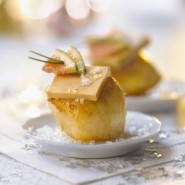 Bouchées de Saint-Jacques au foie gras