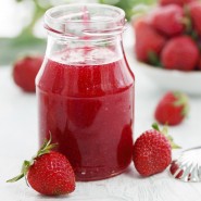 Soupe de fraises du jardin