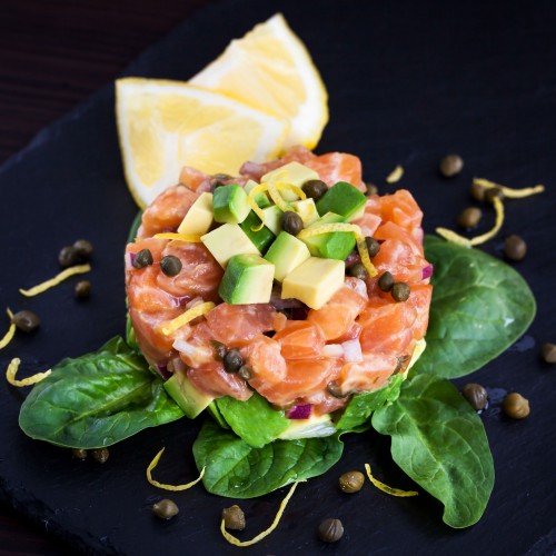 Recette Tartare d'avocat au saumon