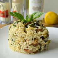 Risotto aux champignons et courgettes