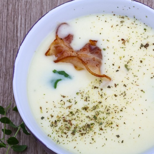 Recette Velouté de chou-fleur au lard croustillant