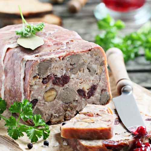 Recette Terrine de chevreuil au genièvre et cassis