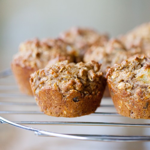 Recette Muffins à la banane et au flocons d'avoine