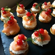 Canapés au saumon fumé