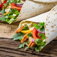 Wrap de poulet tandoori