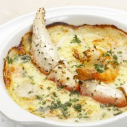 Gratins de crabe flambés au cognac