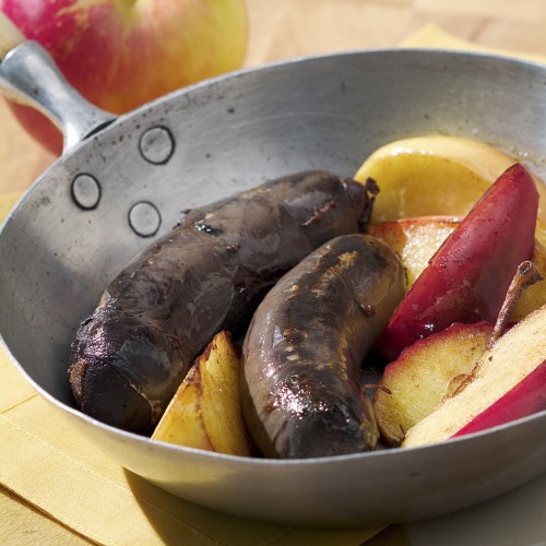 Recette Poêlée d'automne : boudin, pommes, châtaignes