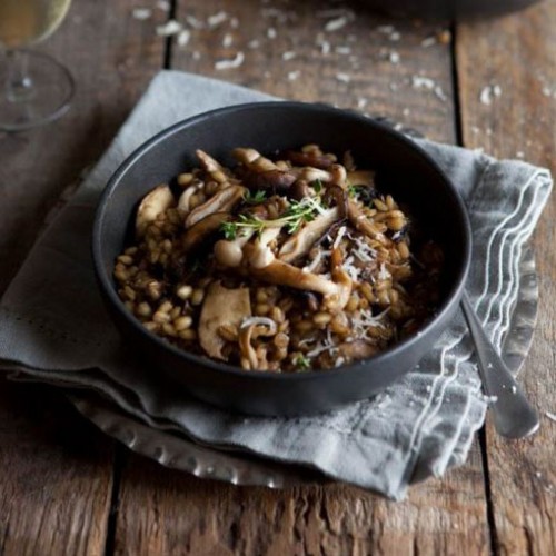 Recette Risotto d'orge et aux champignons