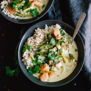 Légumes printaniers Thaï au curry vert