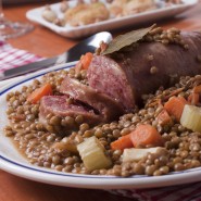 Saucisses de Morteau aux lentilles