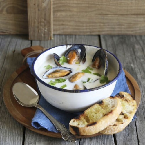 Recette Soupe de moules à l'oseille