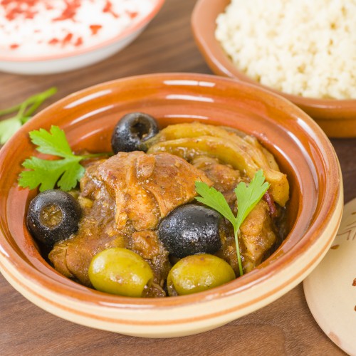 Recette Poulet aux olives et au citron confit