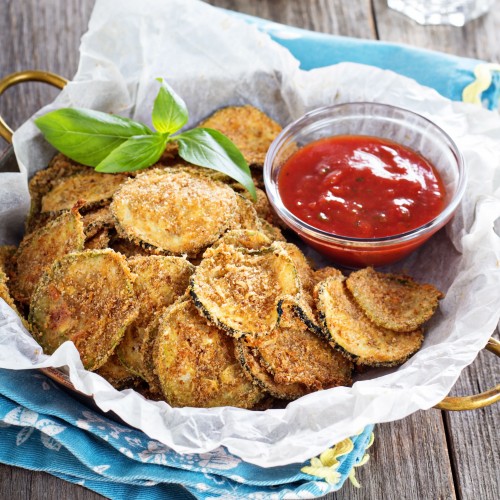 Recette Chips de courgettes au parmesan