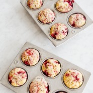 Muffins aux framboises et noix de coco