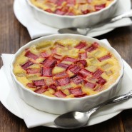 Clafoutis de rhubarbe au whisky