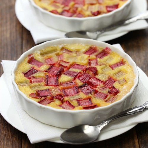 Recette Clafoutis de rhubarbe au whisky