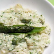 Risotto aux asperges et ail des ours