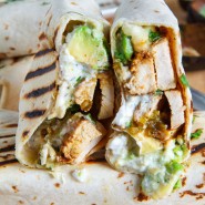 Burrito avocat-poulet