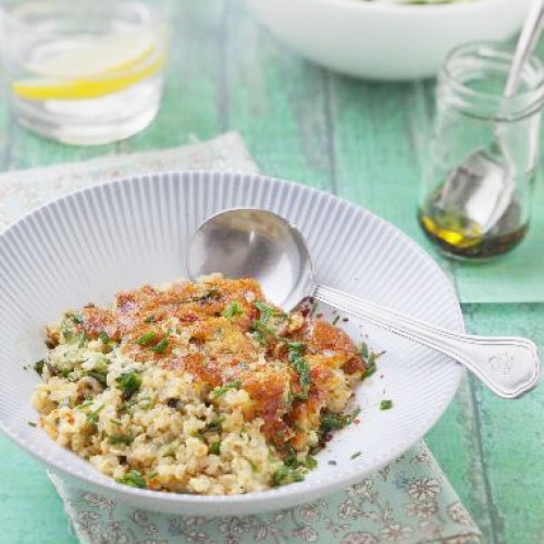 Recette Gratin fondant de courgettes et quinoa