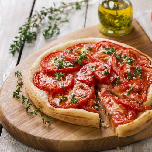 Recette Tarte fine à la tomate