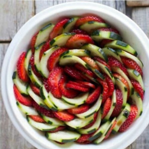 Recette Salade fraises concombre