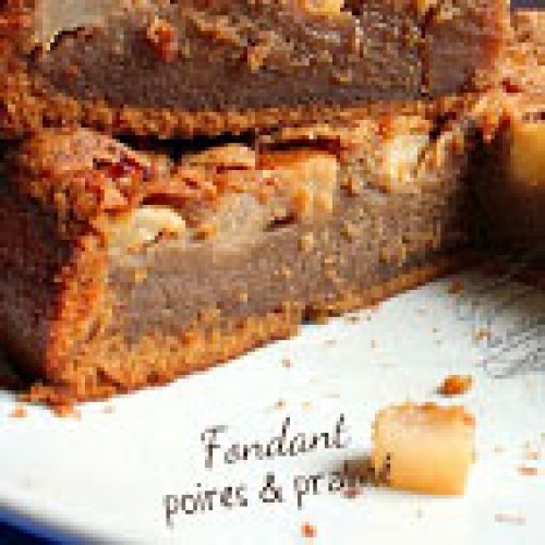 Recette Fondant poire et praliné