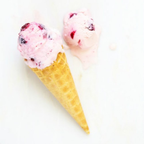 Recette Glace au fromage blanc et cerises confites