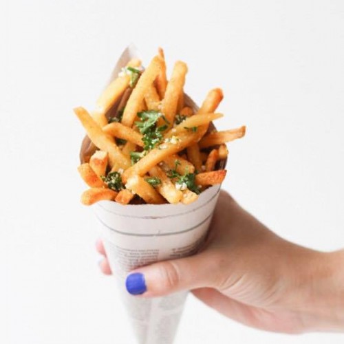 Recette Frites au citron et aux herbes