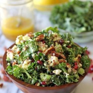 Salade de chou kale et vinaigrette au citron Meyer