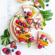 Pizza aux fruits