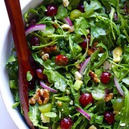 Salade de raisin avocat et roquette