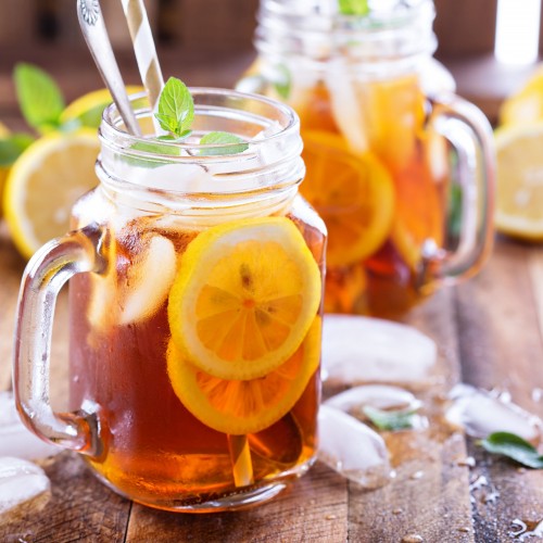 Recette Eau détox sun tea