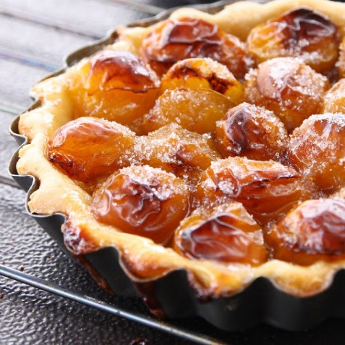 Recette Tarte aux mirabelles et spéculoos