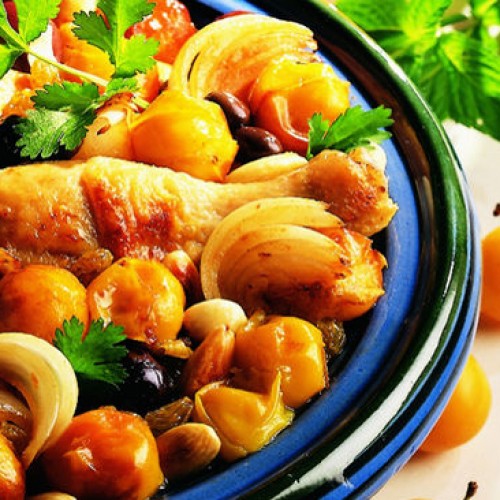 Recette Tajine de poulet aux mirabelles