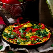 Omelette aux piments doux