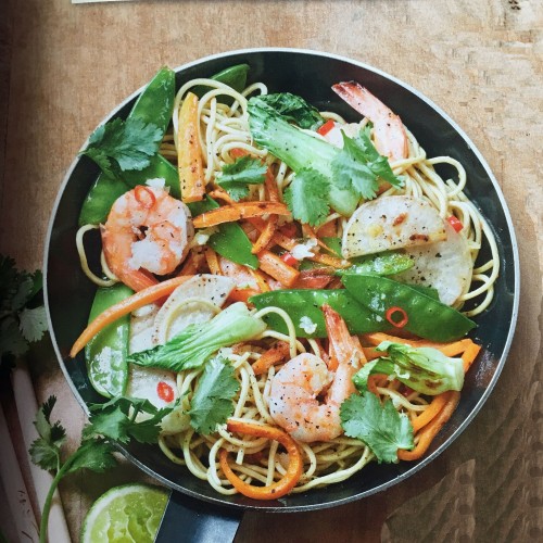 Recette Wok de crevettes