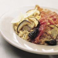 Risotto aux cèpes et au jambon de Parme