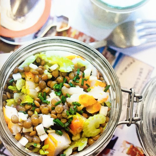 Recette Salade de lentilles au céleri et haddock