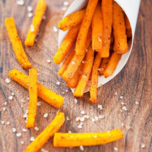 Recette Frites de butternut au miel et aux épices