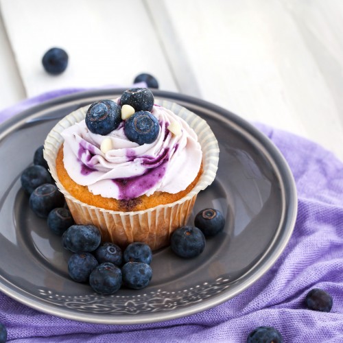 Recette Cupcakes aux myrtilles