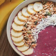 Smoothie bowl Açai-banane-coco