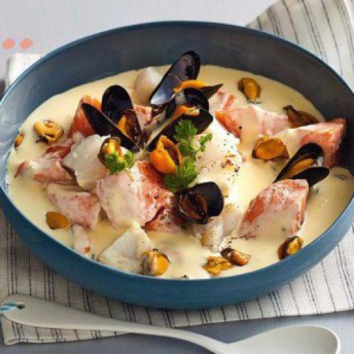 Recette Blanquette de saumon et cabillaud