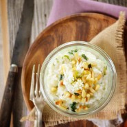 Risotto à l'ail des ours et parmesan