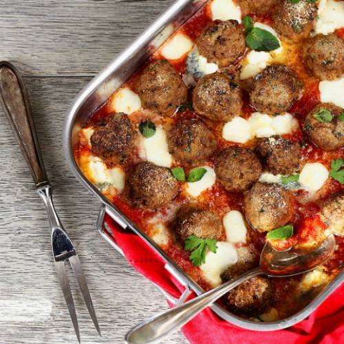 Recette Boulettes de viande à la tomate et à la mozzarella